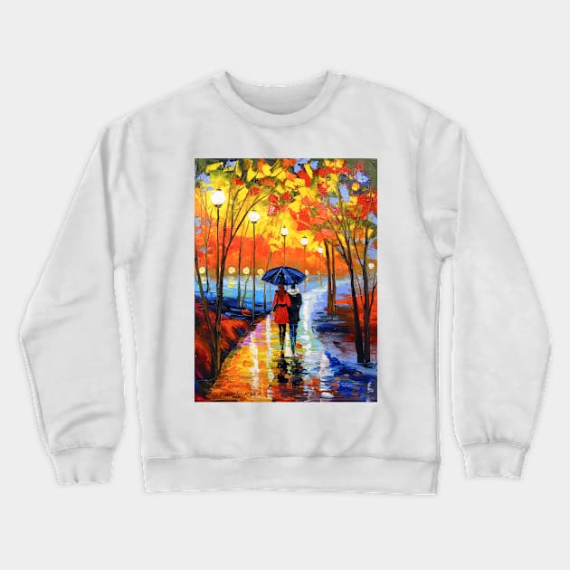 A walk together in the park Crewneck Sweatshirt by OLHADARCHUKART